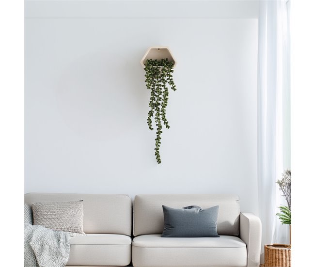 WELL HOME - Planta contemporânea para pendurar na parede Verde