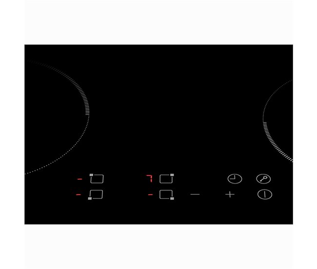 Amsta AMPI4Z6400 Placa de indução 4 zonas 6400W Preto