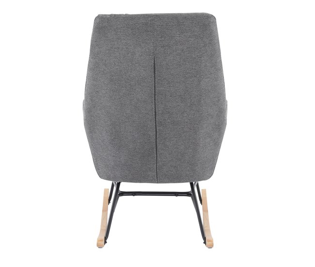 Cadeirão de baloiço decorativo PETER Cinza