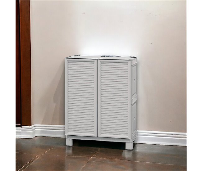 Armário exterior em PVC Cinza