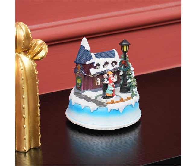 Aldeia de Natal Resina HOMCOM, casa - natal Multicor