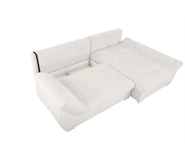 Chaise longue com cama e arca EDEN Branco