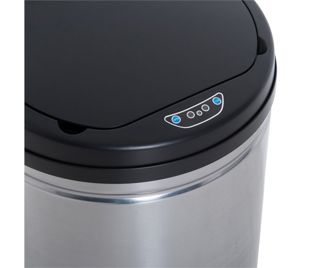 Caixote de Lixo Aço Inoxidável, ABS e PP HOMCOM, casa - cozinha Cinza