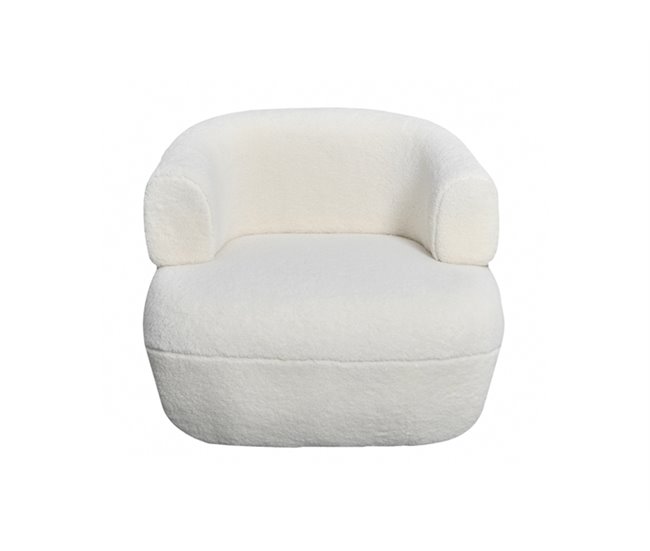 Cadeirão IVORY decorativo cor branca Branco