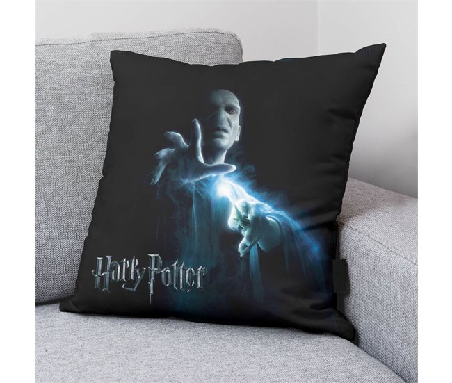 Capa de travesseiro Voldemort Preto