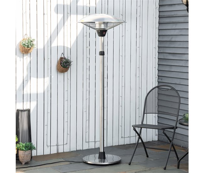 Aquecedor de Jardim Elétrico Prata