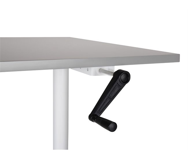 Beliani Secretária ajustável DESTIN IV 160x72 Branco