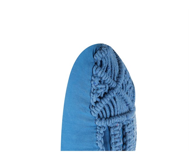 Beliani Almofada decorativa KARATAS Azul