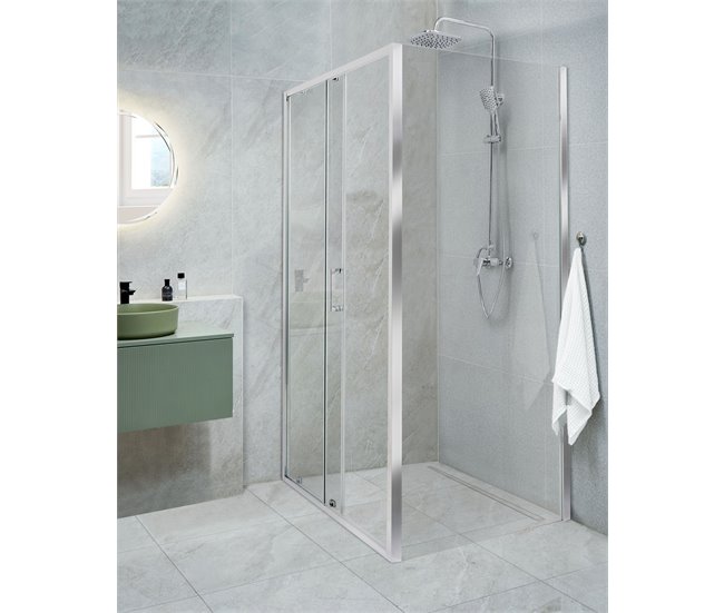Beliani Cabine de duche YORO Transparente