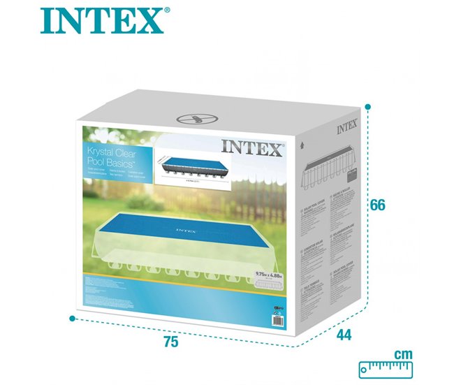 Cobertura solar INTEX piscinas retangulares Azul