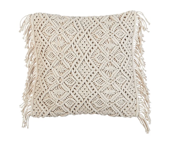 Beliani Almofada decorativa PATTAN Bege