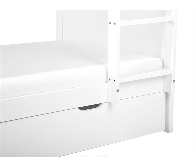 Beliani Beliche Pinho ALBON 97x208 Branco