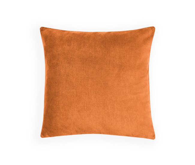  Acomoda Textil - 4 capas de almofada em veludo. Laranja