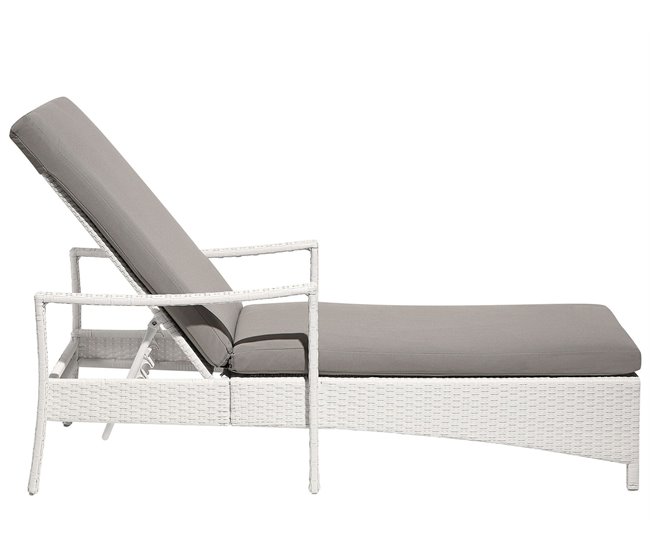 Beliani Cadeira lounge/relax VASTO Branco