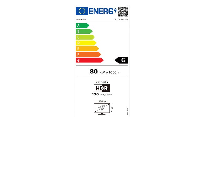 TV SAMSUNG UECU7092 Smart TV 4K Preto