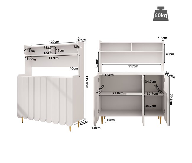 Aparadores 120 Branco