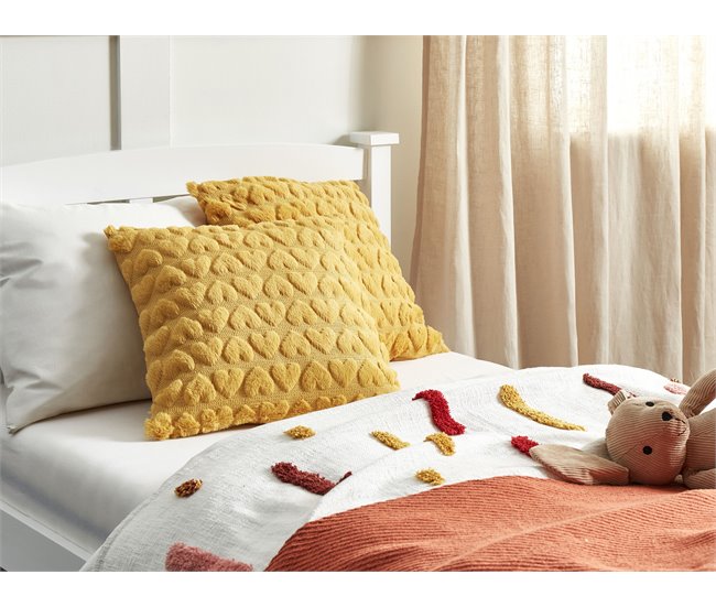 Beliani Almofada decorativa ASTRANTIA 45x45 Amarelo