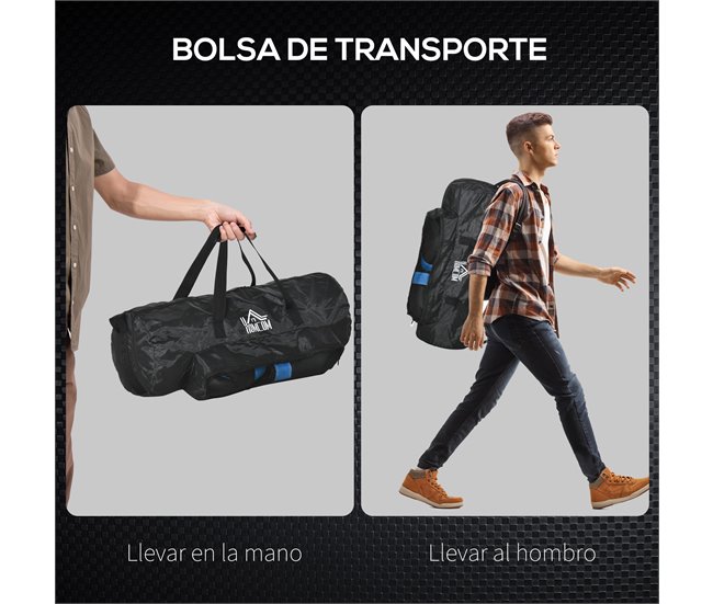 Saco de Boxe PU, EPE e Nylon HOMCOM Azul