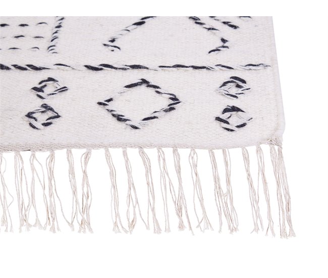 Beliani Pelos curtos ALKENT 140x200 Branco/ Bege