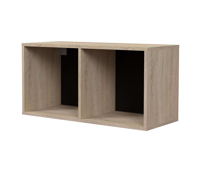 Módulo de cozinha superior Arko com 2 furos de melamina Multicor