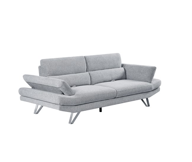 Sofá de 3 lugares MARTIN cinzento claro Cinza Claro