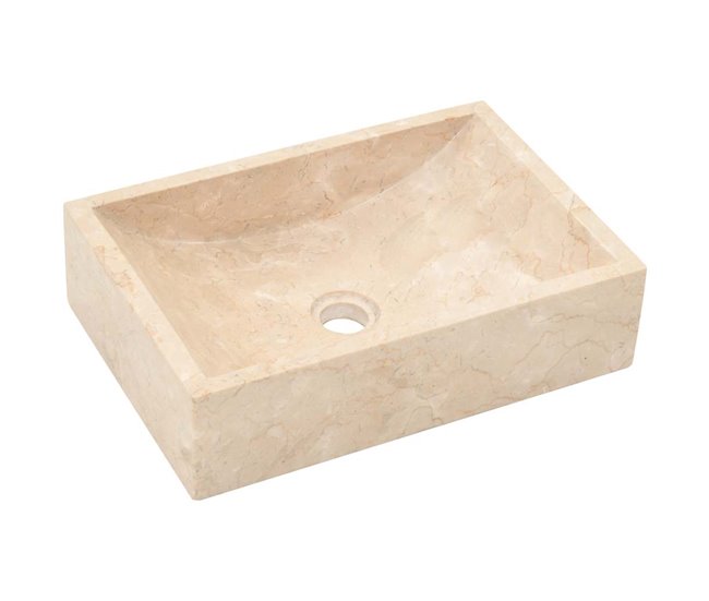 Lavatório - Lavabo - Pia de banheiro Creme