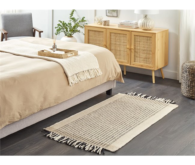 Beliani Entrelaçado DIVARLI 80x150 Bege