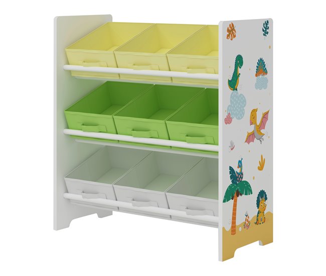 Estante para crianças Boiro 3 níveis aglomerado 62 GR1531651