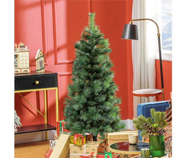 Árvore de Natal Plástico, metal HOMCOM, casa - natal Verde