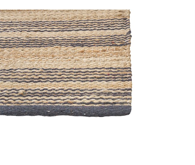 Beliani Entrelaçado BUDHO 160x230 Cinza Escuro