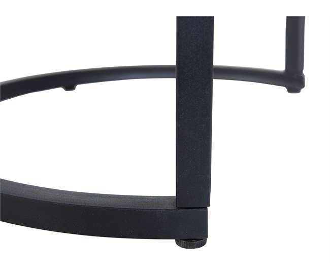 Beliani Mesa de apoio DIXIE 48x48 Castanho
