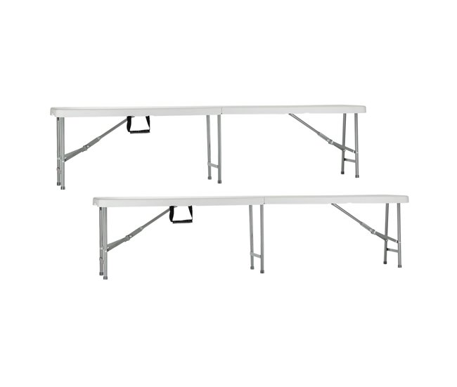 Pack de 2 bancos dobráveis ​​Catering O91 Branco