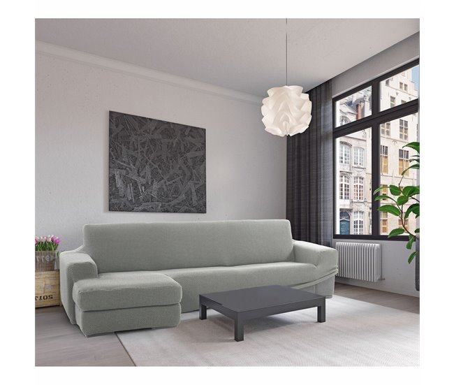 Cobertura para chaise longue com braço esquerdo curto NIAGARA Cinza Claro