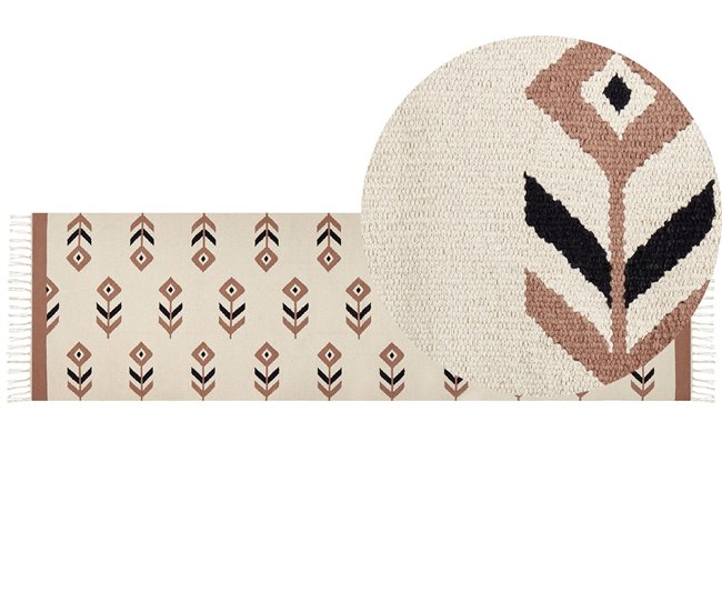 Beliani Kilim NIAVAN 80x300 Bege