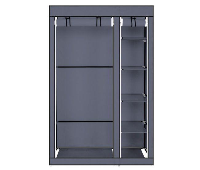 Armário Penteadeira Tecido Com Portas Zip Nyana Home 110 Cinza