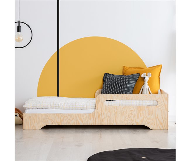 Cama inclui base de ripas Amber Madeira