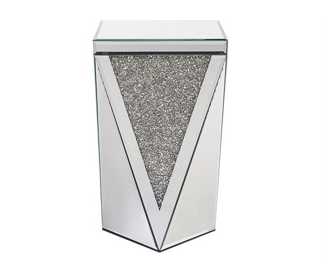 Beliani Mesa auxiliar LUXEY Cinza