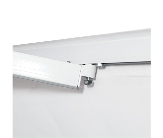 Toldo Fachada Tecido poliéster, alumínio e ferro Outsunny 350x250 Branco
