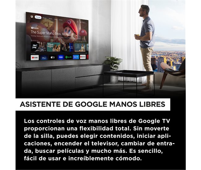 TV 65 polegadas TCL 65C655 QLED Smart TV 3 HDMI 1 USB Preto