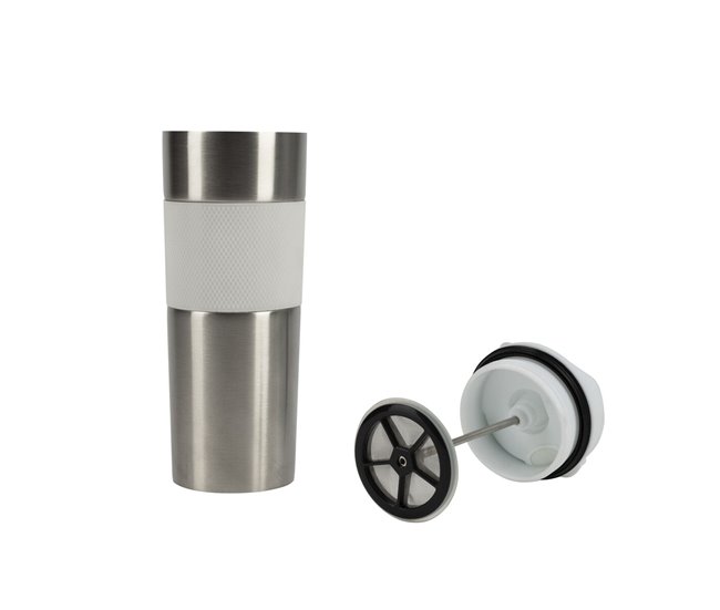 Caneca de Aço Inoxidável Coffe & Tea Lovers Branco