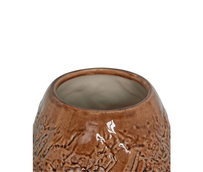 Beliani Jarro de flores BETTA Castanho