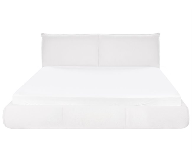 Beliani Cama Bouclé VINAY 196x233 Bege
