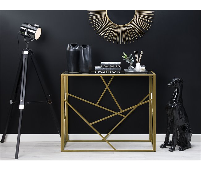 Beliani Consola ORLAND 100 Dourado