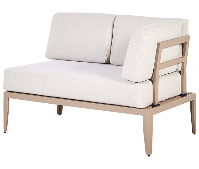 Beliani Conjunto lounge RIMA III Areia
