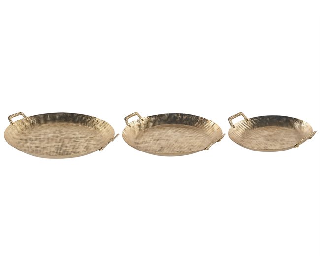 Beliani Prato decorativo DEORIA Dourado
