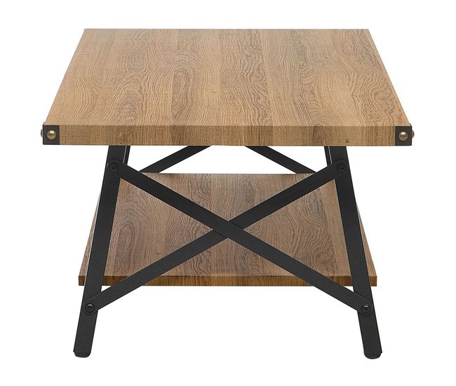 Beliani Mesa de centro CARLIN 55x100 Castanho