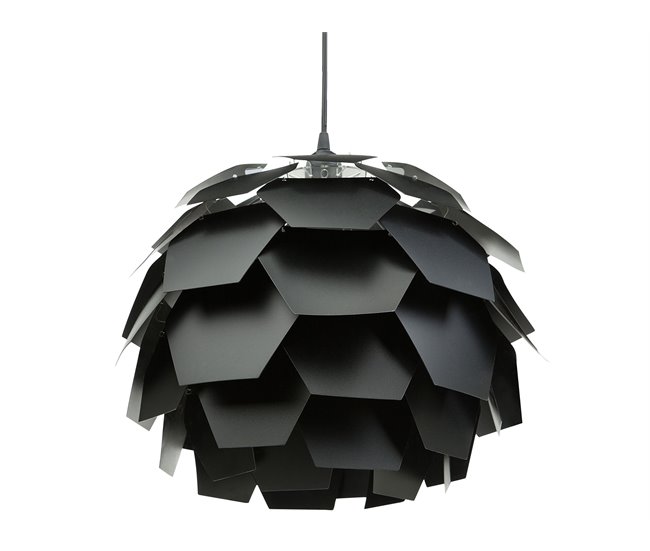 Beliani Candeeiro de tecto SEGRE Preto