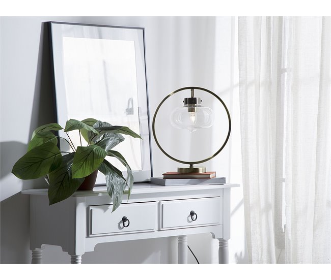 Beliani Candeeiro de mesa SEVERN Dourado