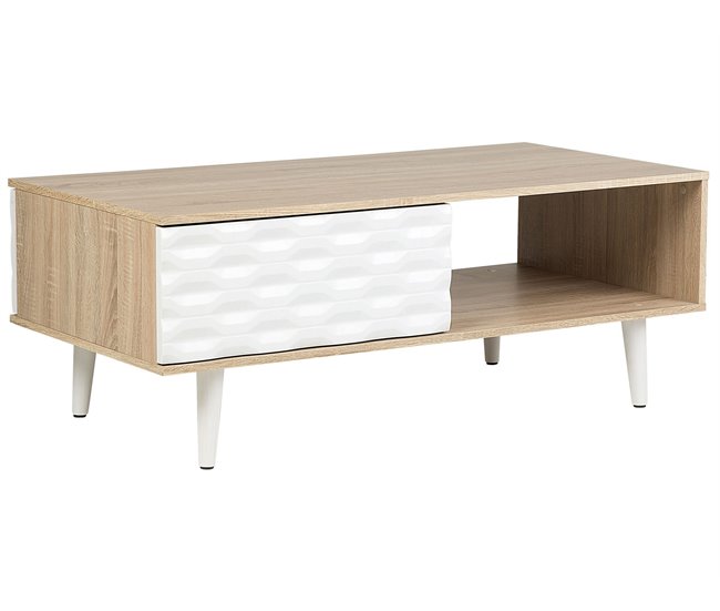 Beliani Mesa de jantar TACOMA 60x120 Castanho