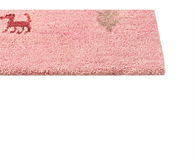 Beliani Pelos curtos YULAFI 140x200 FÚcsia
